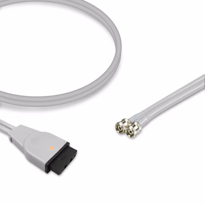 GE Healthcare 9461-217 Compatible Dual-Tube NIBP Air Hose, Adult/Pediatric, Screw Cuff Connection, 8.2 ft (2.5 m)