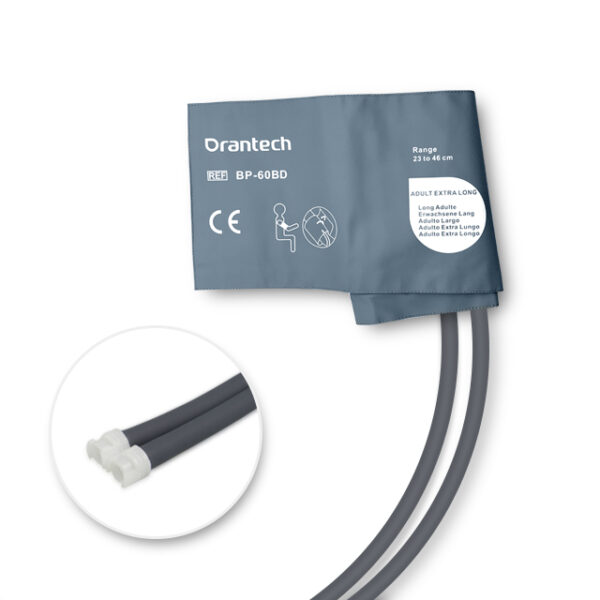 NIBP Cuff, Adult Long 23–46 cm, Double Tube (Welch Allyn Compatible)