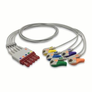 Philips M1976A compatible 5-Lead ECG Leadwire, EL-PHV5-90G-A