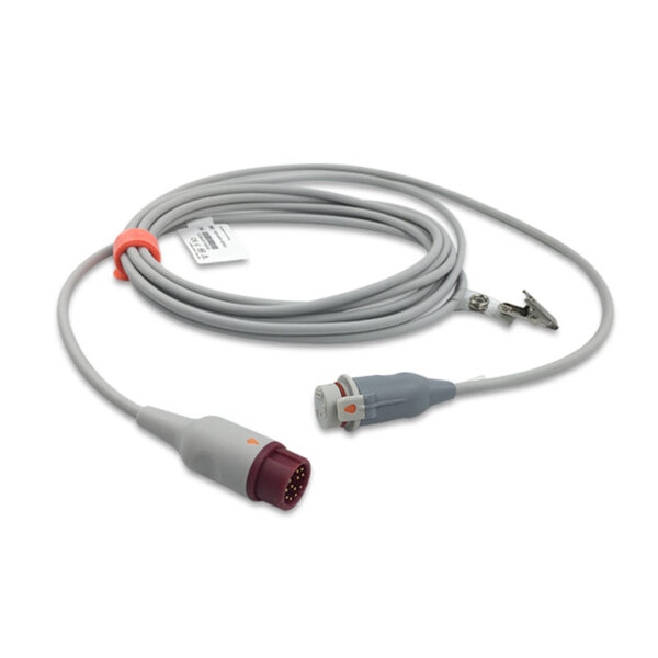 Mindray/Datascope Compatible IBP Adapter Cable with BD (Argon) Connector, 13 ft | IBP-MRA-BD40