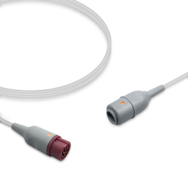 Mindray 0010-21-12179 Compatible IBP Adapter Cable for Edwards Transducers, 12-Pin, 13 ft (4.0 m)