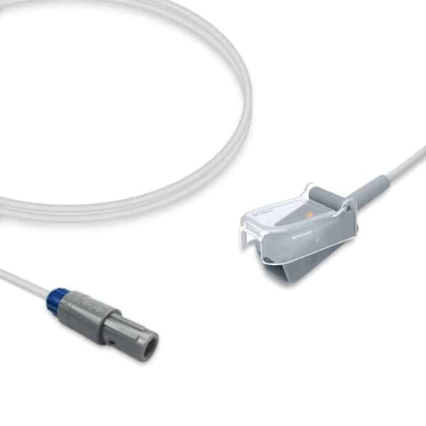 Mindray 0010-20-42594 Compatible SpO2 Adapter Cable for Nellcor OxiSmart Sensors, 6-Pin, 7.9 ft