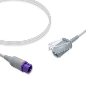 Mindray 115-020768-00 Compatible SpO2 Adapter Cable for Masimo LNCS Sensors, 7.9 ft (2.4 m)