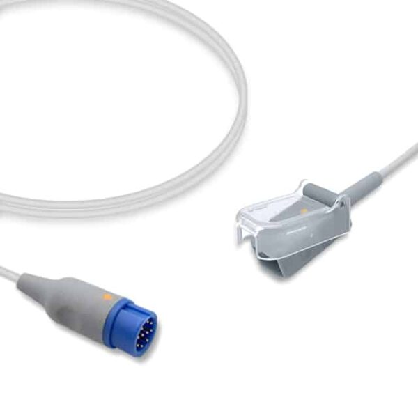Mindray 0010-20-42710 Compatible SpO2 Adapter Cable for Nellcor OxiSmart Sensors, 7-Pin, 7.9 ft