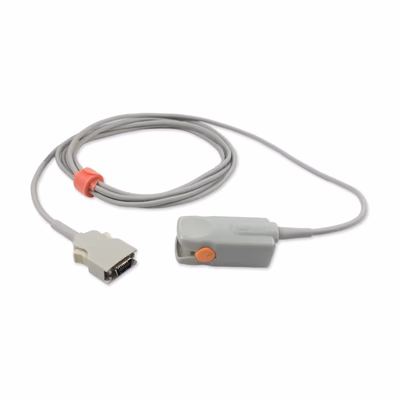 Masimo 1969 (LNOP DC-12) Compatible Adult Finger Clip SpO2 Sensor, 14-Pin Direct-Connect, Reusable, 9.8 ft (3.0 m)