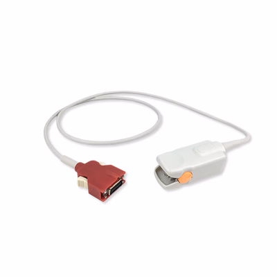 Masimo 2053 (Red DCI-dc3) Compatible Adult Finger Clip SpO2 Sensor, 20-Pin Direct-Connect, Reusable, 3.3 ft (1.0 m)