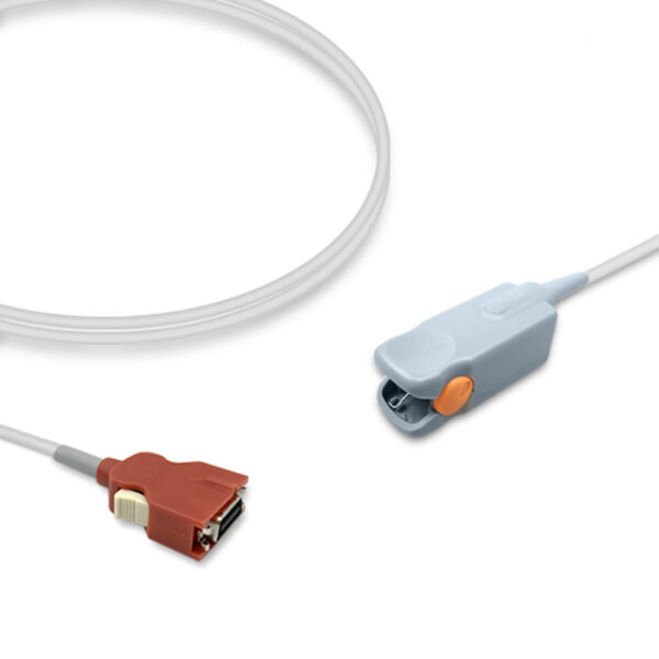 Masimo 2257 (Red DCIP-dc12) Compatible Pediatric Finger Clip SpO2 Sensor, 20-Pin Direct-Connect, Reusable, 9.8 ft (3.0 m)