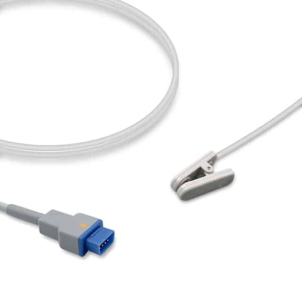 GE Healthcare TS-E-D Compatible Adult Ear Clip SpO2 Sensor, TruSignal, Reusable, 3.3 ft (1.0 m)