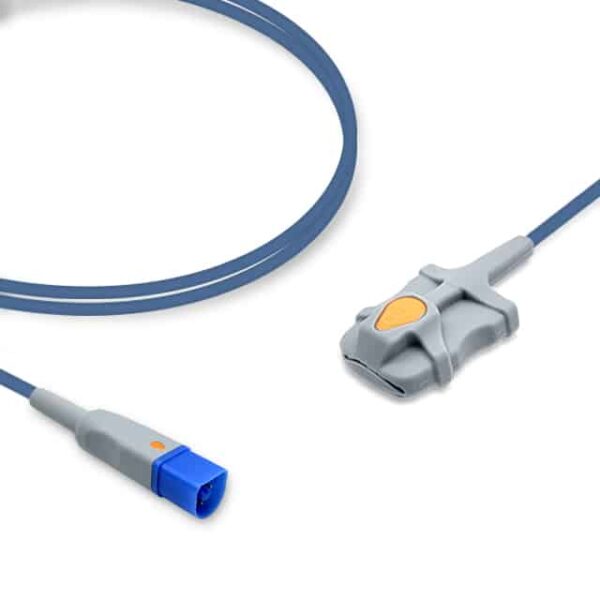 Philips M1191B / M1191A Compatible Adult Soft Tip SpO2 Sensor, Philips FAST, 6.6 ft (2.0 m)