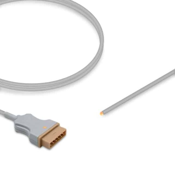 GE Healthcare Compatible Adult General Purpose Oral/Rectal Temperature Probe, Reusable, 4.0 mm Tip, 9.8 ft (3.0 m)