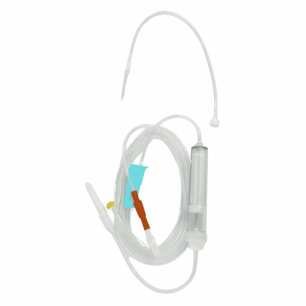 Veterinary Blood Administration IV Infusion Set, 67 in., 20 Drop, 15 Micron Filter, TS-V2