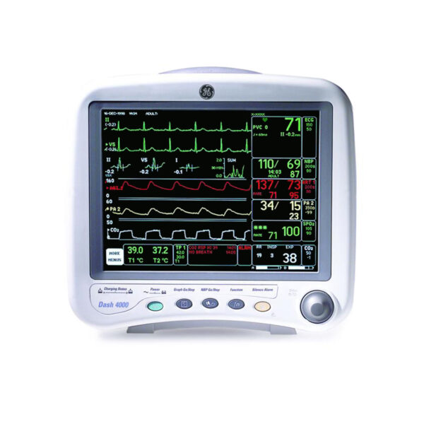 GE Dash 4000 Patient Monitor | 10.4″ Display, Transportable