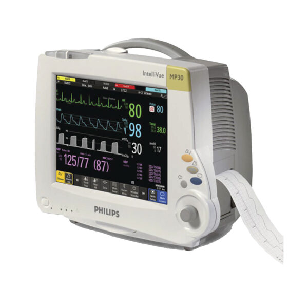 Philips IntelliVue MP30 Patient Monitor | 10.4″ Touchscreen, 12-Lead ECG
