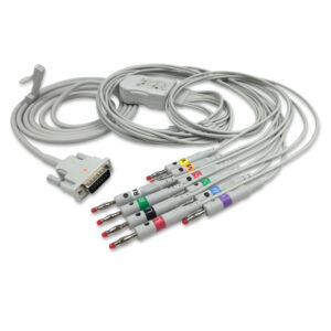 Philips M3702C / M3702A compatible 10-Lead Diagnostic One-Piece EKG Cable, EKC10R-PH-B-A