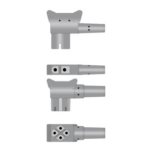 Connector drawing of the Philips 989803151631 compatible 10-Lead ECG Leadwire Set, EKL-PWB10-B-A