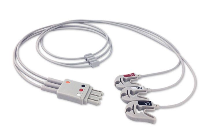 Philips M1671A compatible 3-Lead ECG Leadwire, EL-PH3-90G-A