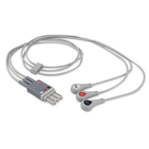 Philips M1673A compatible 3-Lead ECG Leadwire, EL-PH3-90S-A