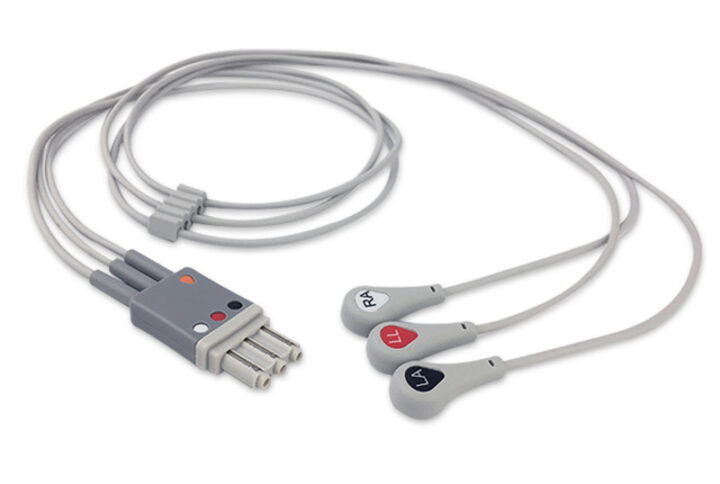 Philips M1673A compatible 3-Lead ECG Leadwire, EL-PH3-90S-A