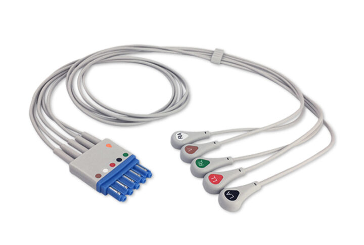 Philips M1644A compatible 5-Lead ECG Leadwire, EL-PH5-90S-A