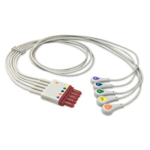 Philips M1602A compatible 5-Lead ECG Leadwire, EL-PHV5-90S-A