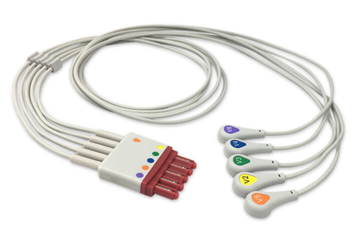 Philips M1602A compatible 5-Lead ECG Leadwire, EL-PHV5-90S-A