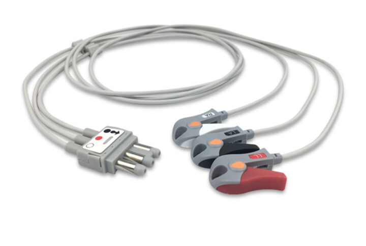 Spacelabs 700-0006-35 compatible 3-Lead ECG Leadwire, EL-SLD3-90G-A