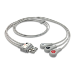 Spacelabs 700-0007-35 compatible 3-Lead ECG Leadwire, EL-SLD3-90S-A