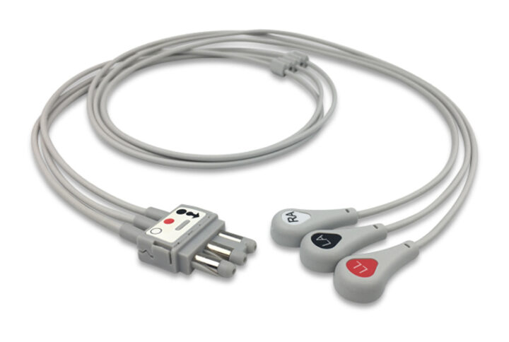 Spacelabs 700-0007-35 compatible 3-Lead ECG Leadwire, EL-SLD3-90S-A