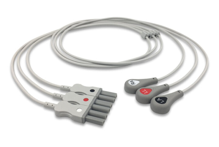 Spacelabs 700-0007-00 compatible 3-Lead ECG Leadwire Set, EL-SLS3-90S-A