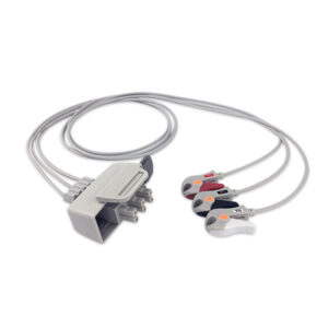 Philips M2591A compatible 3-Lead Telemetry ECG Leadwire, EL-TAA3-90G-A