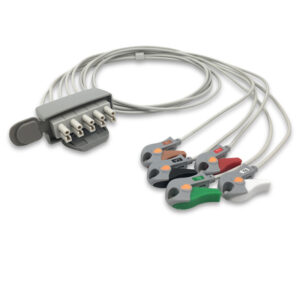 Philips M2593A compatible 5-Lead Telemetry ECG Leadwire, EL-TAA5-90G-A