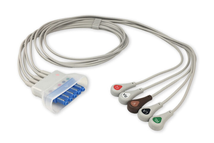 Philips 989803152071 compatible 5-Lead Telemetry ECG Leadwire, EL-TPH5-90S-A