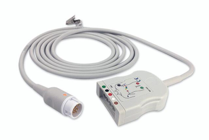 Philips M1663A compatible 10-Lead ECG Trunk Cable, ET-10005R-PH-A