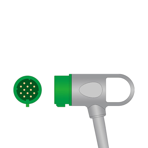 Physio-Control 11110-000110 Compatible 10-Lead ECG Trunk Cable, Defib-Proof, AHA, 8.2 ft (2.5 m)