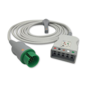 Spacelabs 700-0008-06 compatible 5-Lead ECG Trunk Cable, ET-5007R-SL-A