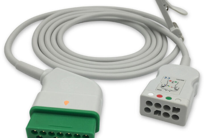 Nihon Kohden JC-906PA compatible 3/6-Lead ECG Trunk Cable with Respiratory Rate, ET-6013-NKB-A