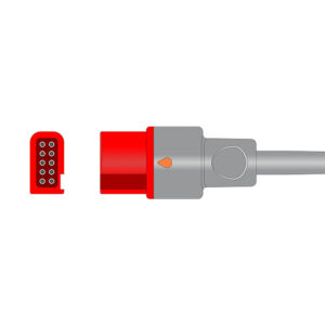 Connector drawing of the Spacelabs 700-0295-01 compatible IBP Adapter Cable, IBP-SL-MXT40
