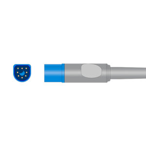 Connector drawing of the Philips 989803148221 compatible SpO2 Adapter Cable, SA-024M-30LS