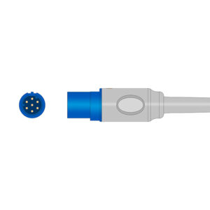 Connector drawing of the Draeger 3375834 compatible SpO2 Adapter Cable, SA-028-24