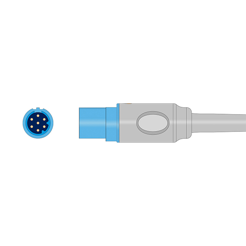 Draeger MS17522 Compatible SpO2 Adapter Cable Connector Drawing SA-028RB-24LS Draeger MS17522 Compatible SpO2 Adapter Cable Connector Drawing SA-028RB-24LS