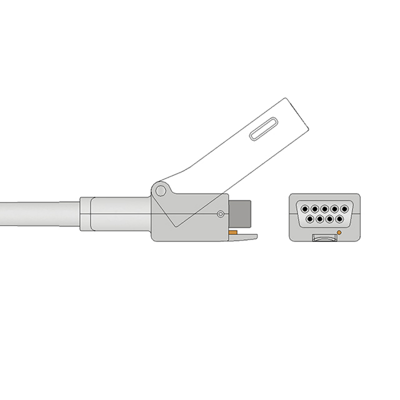 Nihon Kohden JL-630P Compatible SpO2 Adapter Cable Connector Drawing SA-045RB-24 Nihon Kohden JL-630P Compatible SpO2 Adapter Cable Connector Drawing SA-045RB-24
