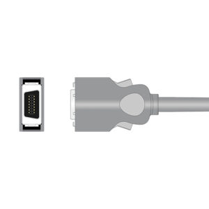 Connector drawing of the Nihon Kohden NK-OEM-10 compatible SpO2 Adapter Cable, SA-047X-30