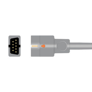 Monitor connector of the Nellcor DS100A non-OxiMax compatible SpO2 sensor, SS-001-AF10