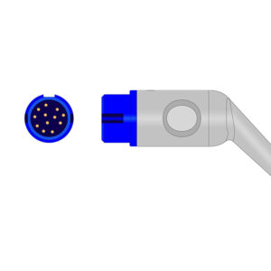 Connector drawing of the Philips M1190A compatible Adult Finger Clip SpO2 Sensor, SS-023-AF30