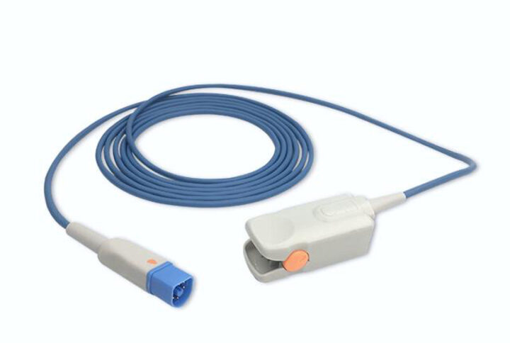 Philips M1196A / M1196AL compatible Adult Finger Clip SpO2 Sensor, SS-024-AF30