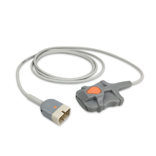 Nihon Kohden TL-651T3 / TL-631T3 Compatible Adult Soft Tip SpO2 Sensor, 5.2 ft (1.6 m)