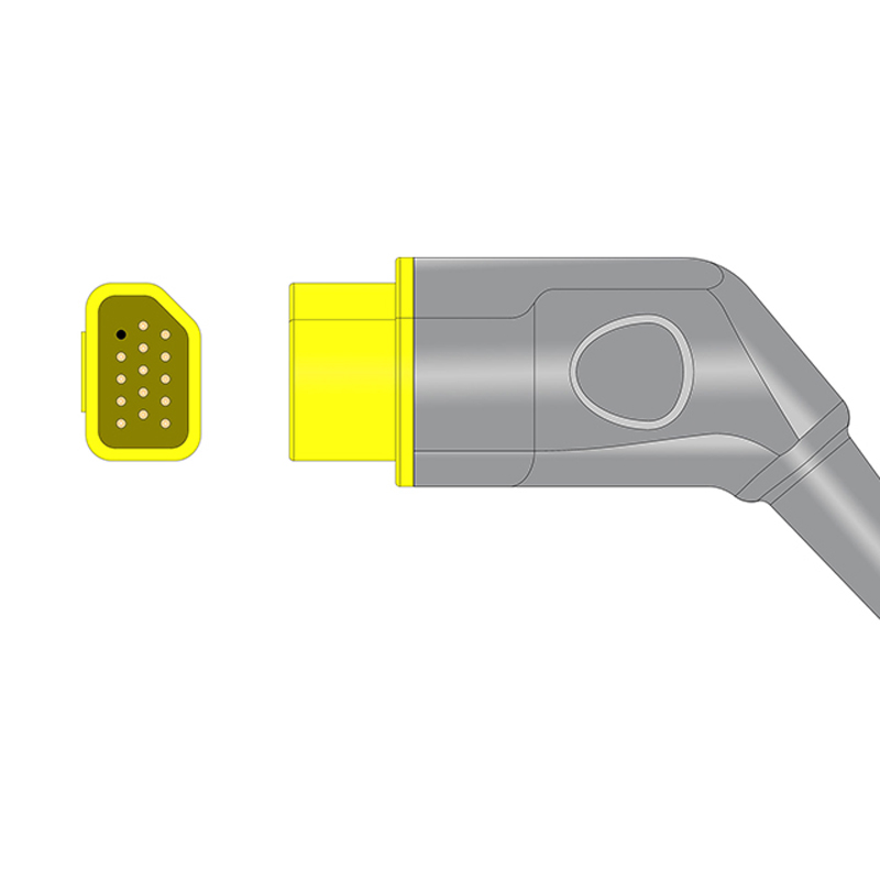 Nihon Kohden JT-900P Compatible 2-Channel Temperature Adapter Cable Connector Drawing TA-NK-2AD03 Nihon Kohden JT-900P Compatible 2-Channel Temperature Adapter Cable Connector Drawing TA-NK-2AD03