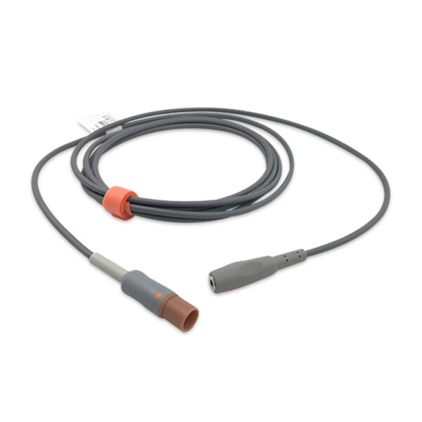 Philips 21082A Compatible Temperature Adapter Cable, for 1/8″ Mini-Phone 400 Series Probes, 9.8 ft (3.0 m)