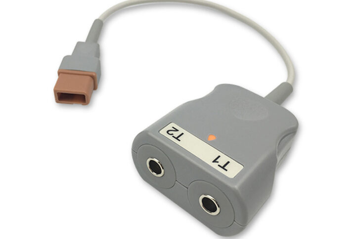 Spacelabs 700-0031-00 compatible 2-Channel Temperature Adapter Cable, TA-SL-2AD03