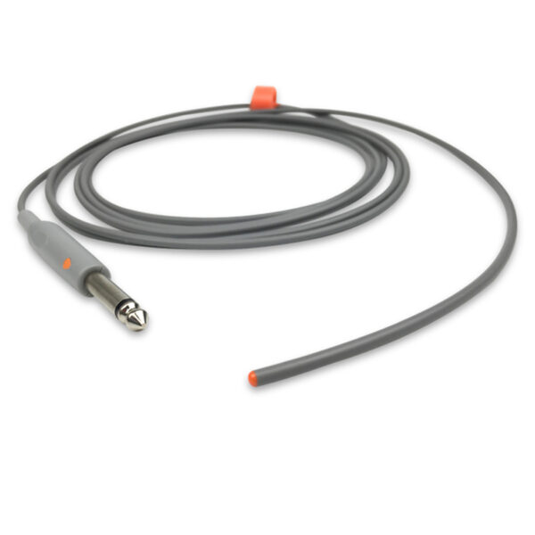 YSI 402 Compatible Pediatric General (Oral/Rectal) Temperature Probe, 400 Series, 0.13 in (3.2 mm) Tip, Straight Connector, 9.8 ft (3.0 m)